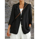 Magdara - Linen Relaxed Women Blazer