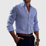 Elio - Men Modern Striped Shirt