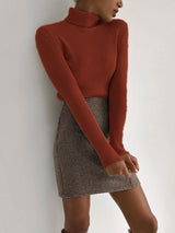 Alvera - Womens Classic High Neck Sweater