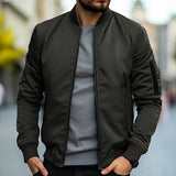 Tavian – Men’s Zip Up Jacket with Ribbed Cuffs