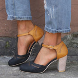 Cecillia - Vintage Closed Toe Heels