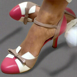 Odessa – Bow Strap Closed Toe Heels