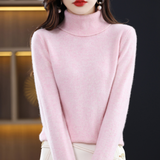 Elvarise - Womens Cashmere Turtleneck Knit Sweater