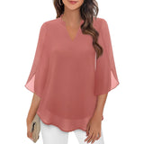 Rosa – Womens Relaxed Fit V Neck Blouse