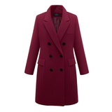 Elowra – Long Wool Coat for Women