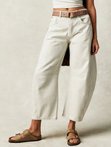 Sephira - Leopard Barrel Jeans