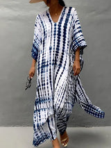 Velora - tištěné maxi šaty kaftan