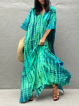 Velora - tištěné maxi šaty kaftan