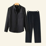 Caelric - Linen Mens Shirt And Trousers Set