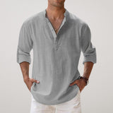 Nathaniel – Mens Relaxed Long Sleeve Button Shirt