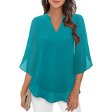 Rosa – Womens Relaxed Fit V Neck Blouse