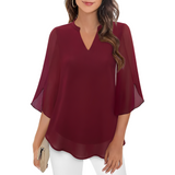 Rosa – Womens Relaxed Fit V Neck Blouse