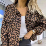 Lennie - Womens Leopard Print Denim Coat