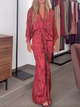 Kindara - Printed Kimono Dress