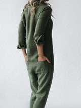 Amandine - Casual Long Sleeve Jumpsuit