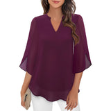 Rosa – Womens Relaxed Fit V Neck Blouse