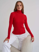 Alvera - Womens Classic High Neck Sweater