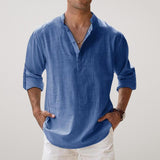 Nathaniel – Mens Relaxed Long Sleeve Button Shirt