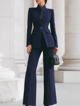 Lerisa - Womens Tailored Blazer And Trouser Suit Set