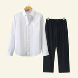 Caelric - Linen Mens Shirt And Trousers Set