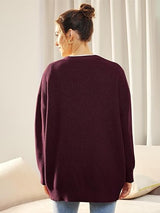 Alenya – Women’s Oversized Cardigan with V-Neck and Button Fastening