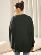Alenya – Women’s Oversized Cardigan with V-Neck and Button Fastening