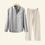 Caelric - Linen Mens Shirt And Trousers Set