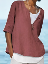 Marisse - Elegant Layered Effect Blouse