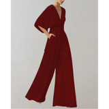 Celiane – Womens Wide Leg Fitted Jumpsuit