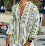 Mens Relaxed Striped Shirt