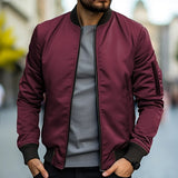 Tavian – Men’s Zip Up Jacket with Ribbed Cuffs