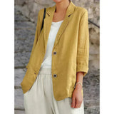 Magdara - Linen Relaxed Women Blazer