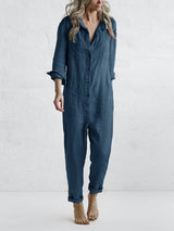 Amandine - Casual Long Sleeve Jumpsuit