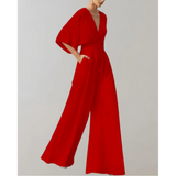 Celiane – Womens Wide Leg Fitted Jumpsuit