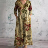 Florielle – Women Summer Dress Floral Print Loose Fit