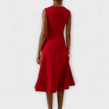 Waelise – Sleeveless Pleated Midi Dress