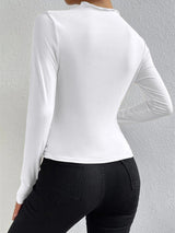 Elowara - Ruched Long Sleeve Top