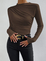 Elowara - Ruched Long Sleeve Top