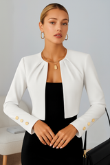 Vivienne | Women’s Blazer | Cropped Elegant Tailored Jacket