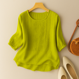 Freyelle – Embroidered Round Neck Blouse Women