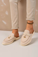 Elodie – Womens Solid Toe Slip On Flat Sandals