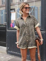 Darelle - Mini Cheetah Print Romper