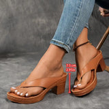 Clarine – Elegant Low Heel Flip Flop Sandals Women
