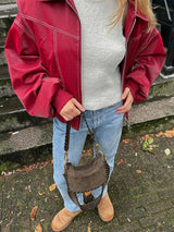 Rovienne - Red Vintage Womens Leather Jacket