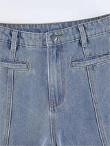 Marelie - High Waist Flared Jeans With Star Appliqué