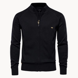 Ravello – Zip Knit Cardigan With Stand Collar