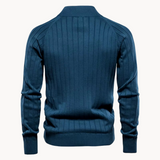 Ravello – Zip Knit Cardigan With Stand Collar