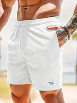 Marvello - Mens Swim Shorts With Elastic Waist Drawstring