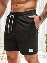 Marvello - Mens Swim Shorts With Elastic Waist Drawstring