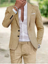 Men’s Work Occasion Suit – Blazer & Straight-Leg Trousers